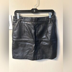 VINTAGE Genuine Leather Skirt Size 8